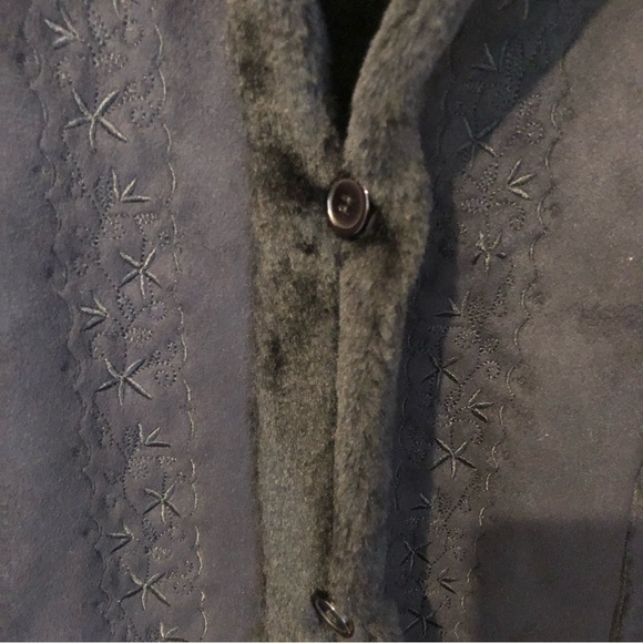 VINTAGE Faux Shearling Vest Size 14 - Picture 7 of 9